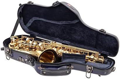 Калъф за алт-саксофон от фибростъкло Crossrock - Включва джоб за аксесоари, Подвижни презрамки, TSA заключване-Illusion